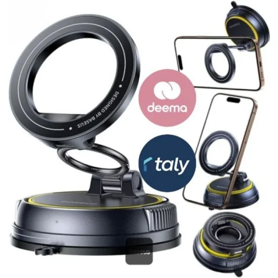 Baseus PrimeTrip VC2 Flex Magnetic Car Mount Suction Cup Version - Cosmic Black